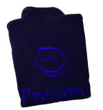 Damesfleecevest met paardenlijntekening & naam